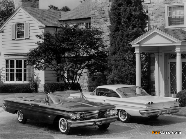 Pontiac Bonneville Convertible & Ventura Sport Coupe 1960 wallpapers (640 x 480)