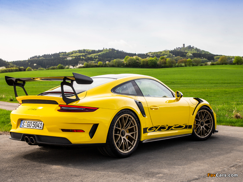 Porsche 911 GT3 RS Weissach Package Worldwide (991) 2018 wallpapers (800 x 600)