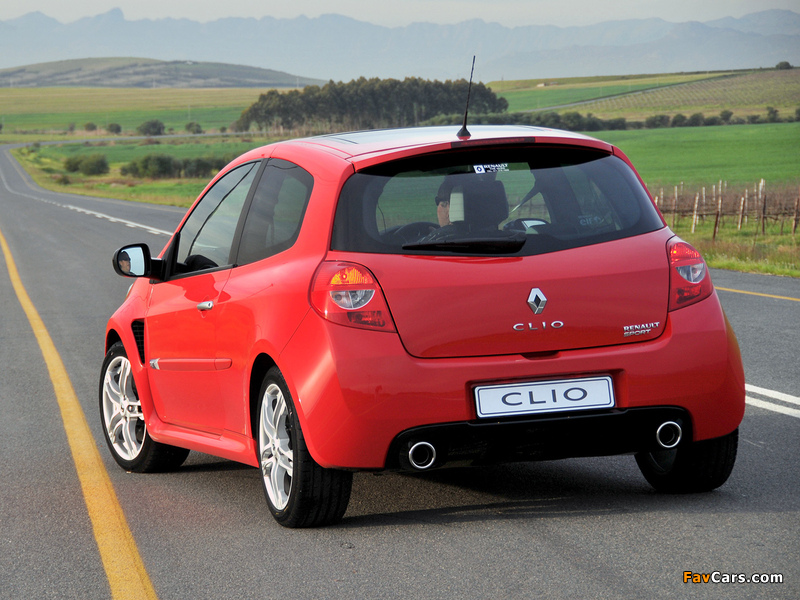 Renault Clio R.S. ZA-spec 2009–12 images (800 x 600)