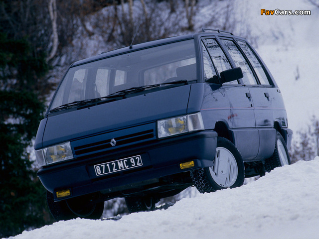 Renault Espace Quadra (J11) 1988–91 pictures (640 x 480)