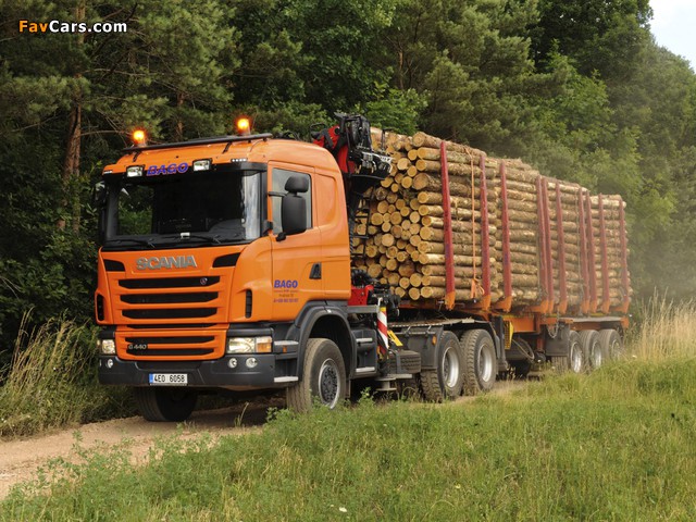 Pictures of Scania G440 6x6 Timber Truck 2010–13 (640 x 480)