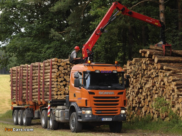 Scania G440 6x6 Timber Truck 2010–13 photos (640 x 480)