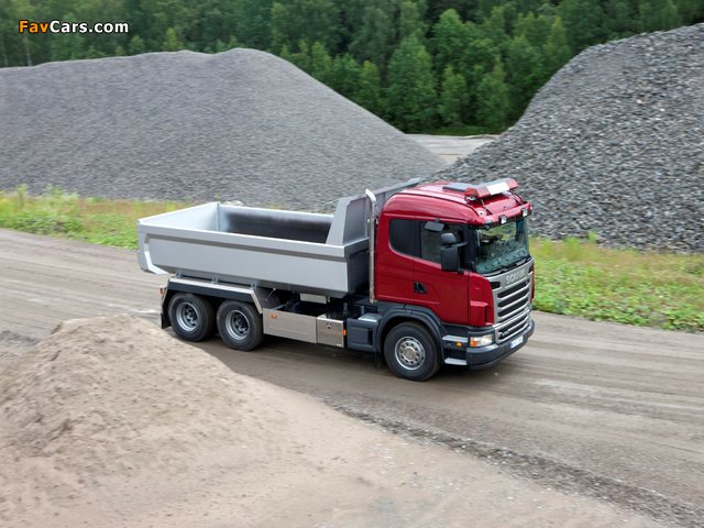 Scania G360 6x4 Tipper 2009–13 wallpapers (640 x 480)