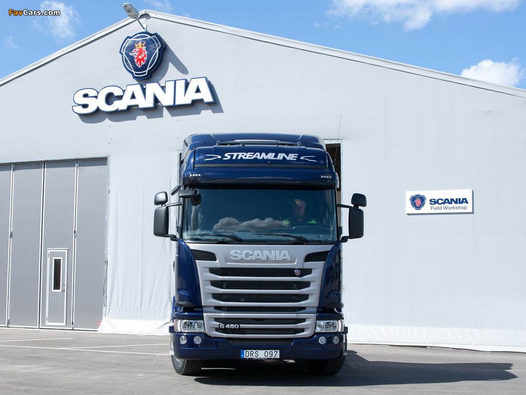 Scania G450 4x2 Streamline Highline Cab 2013 wallpapers (1024 x 768)
