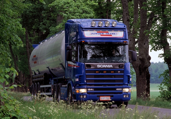 Scania R124L 420 6x2 1995–2004 images