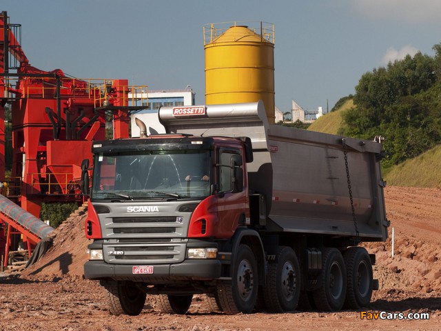 Scania P420 8x4 Tipper 2004–10 wallpapers (640 x 480)
