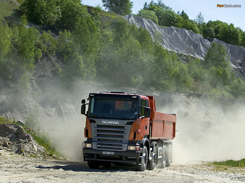 Photos of Scania R420 8x4 Tipper 2004–09 (1024 x 768)