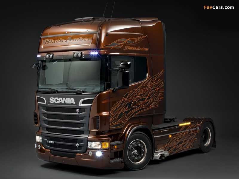 Photos of Scania R730 4x2 Topline Black Amber 2011 (800 x 600)