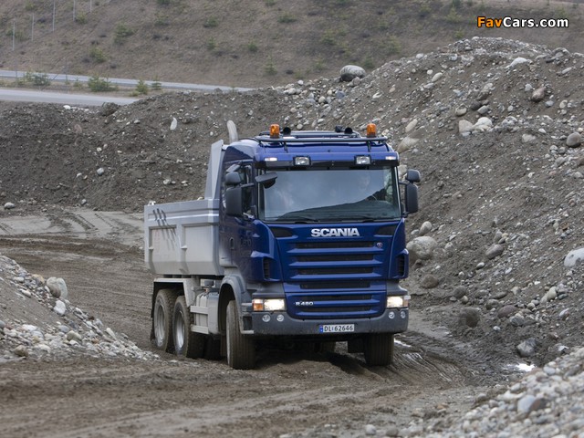 Scania R480 6x4 Tipper 2004–09 images (640 x 480)
