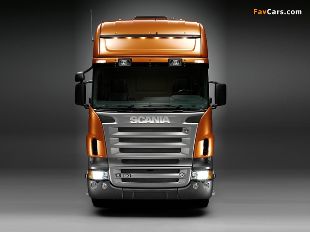 Scania R580 4x2 Topline 2004–09 photos (640 x 480)