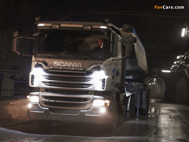 Scania R480 8x4 Tipper 2009–13 photos (640 x 480)
