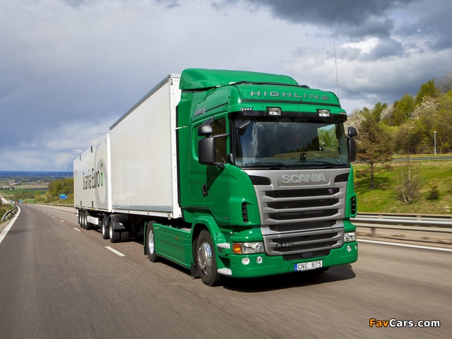 Scania R480 4x2 Highline 2009–13 wallpapers (640 x 480)