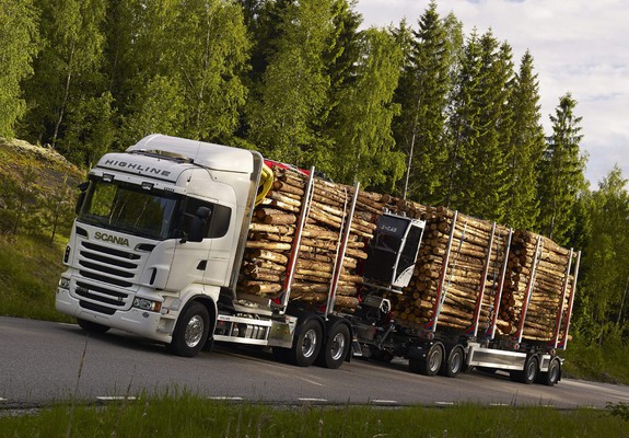 Scania S 730 8×4/4 Autocarro per legname Highline  timber truck log truck Scania_r-series_2010_wallpapers_7_b