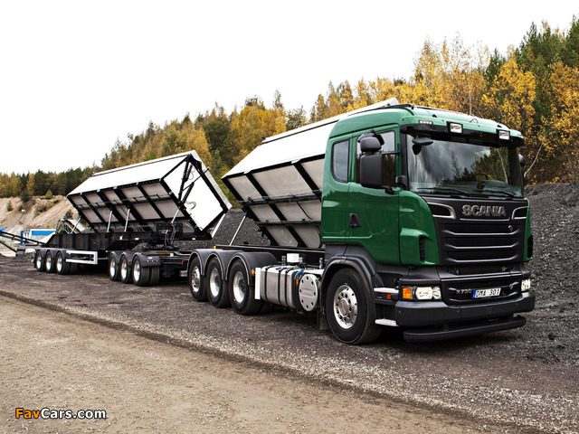 Scania R730 8x4 Tipper 2010–13 wallpapers (640 x 480)