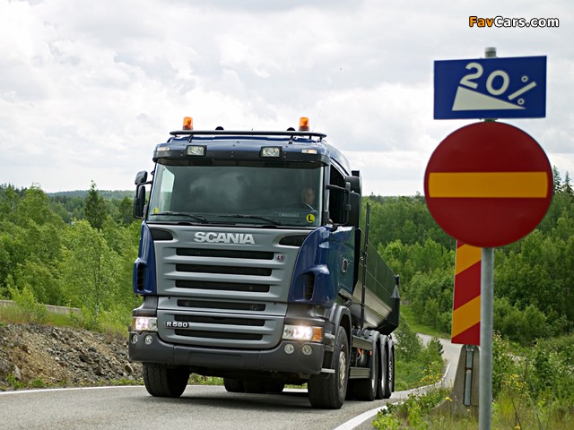 Scania R580 8x4 Tipper 2004–09 wallpapers (640 x 480)
