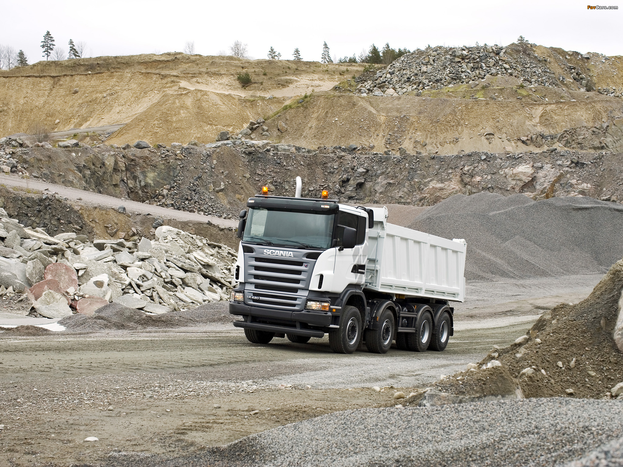 Scania R420 8x4 Tipper 2004–09 wallpapers (2048 x 1536)