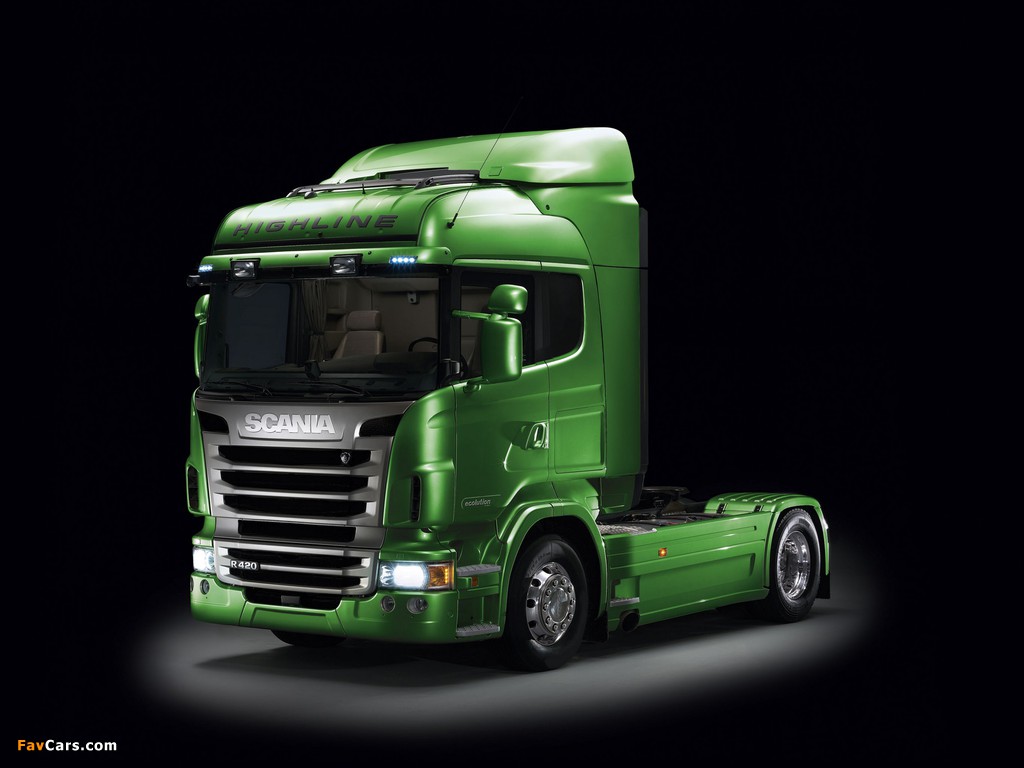 Scania R420 4x2 Ecolution Highline 2009–13 wallpapers (1024 x 768)