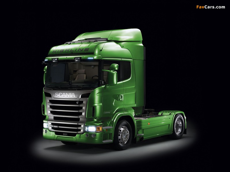 Scania R420 4x2 Ecolution Highline 2009–13 wallpapers (800 x 600)