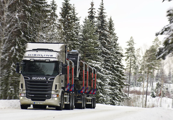 Scania R730 6x4 Highline Timber Truck 2010–13 wallpapers
