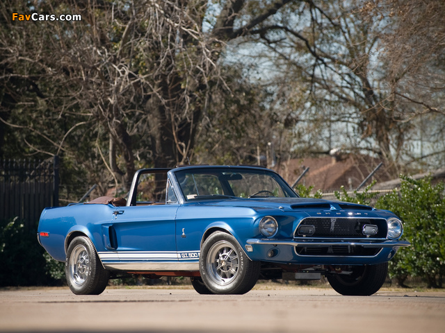 Shelby GT500 Convertible 1968 wallpapers (640 x 480)