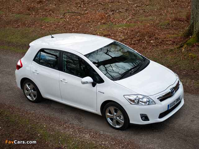 Toyota Auris HSD UK-spec 2010–12 wallpapers (640 x 480)
