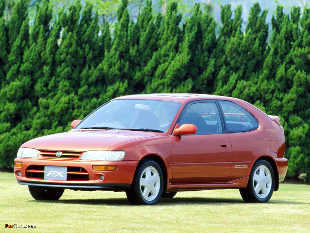 Toyota Corolla FX JP-spec (E100) 1992–95 wallpapers (1024 x 768)