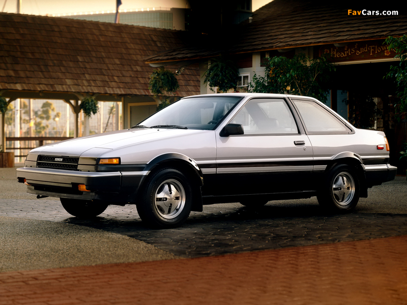 Toyota Corolla SR5 Sport Coupe (AE86) 1984–87 wallpapers (800 x 600)