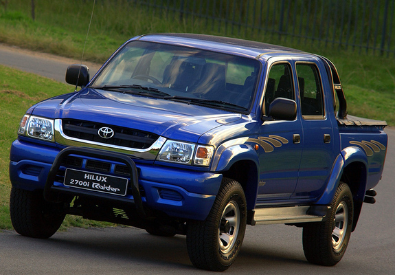 Toyota Hilux 2700i Raider Double Cab ZA-spec 2001–05 wallpapers