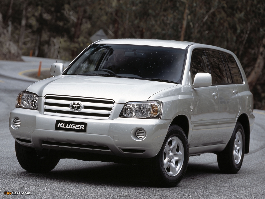 Toyota Kluger AU-spec 2003–07 wallpapers (1024 x 768)