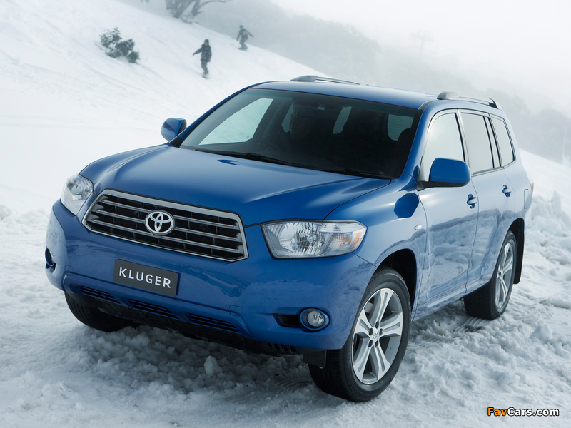 Toyota Kluger 2007–10 wallpapers (800 x 600)