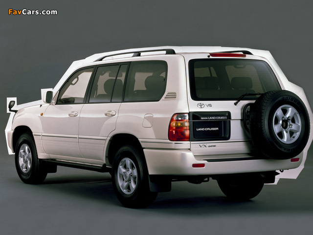 Toyota Land Cruiser 100 Wagon VX Limited G-Selection JP-spec (UZJ100W) 1998–2002 pictures (640 x 480)