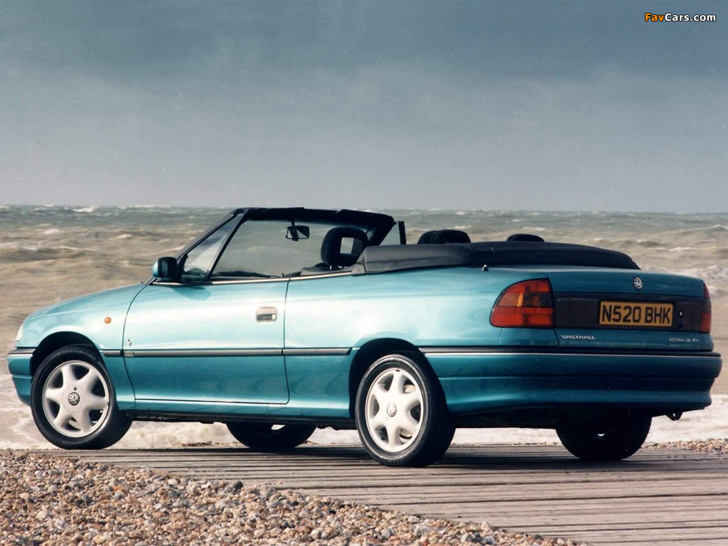 Vauxhall Astra Cabrio 1993–99 wallpapers (1024 x 768)