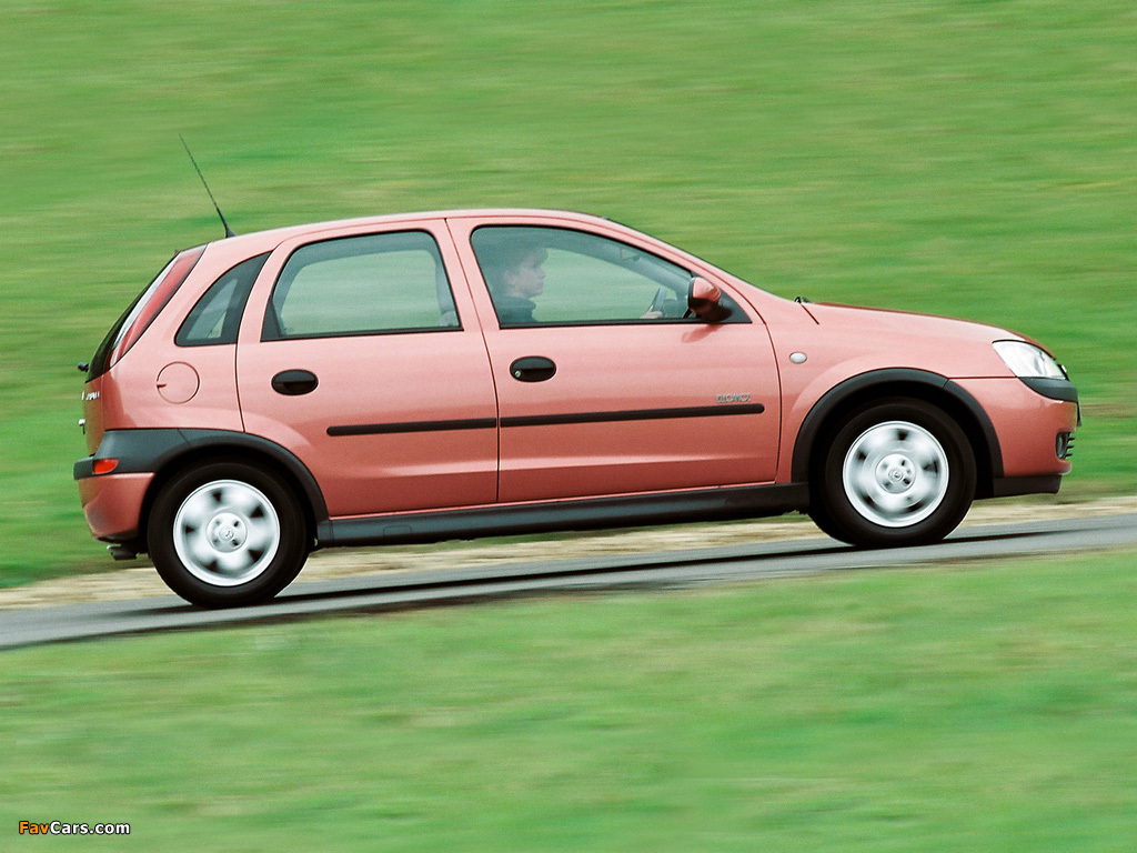 Vauxhall Corsa 5-door (C) 2000–03 wallpapers (1024 x 768)
