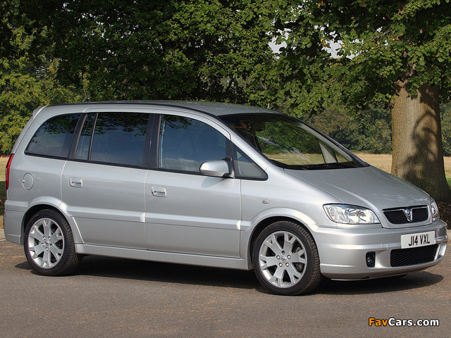Vauxhall Zafira GSi 2001–05 pictures (640 x 480)