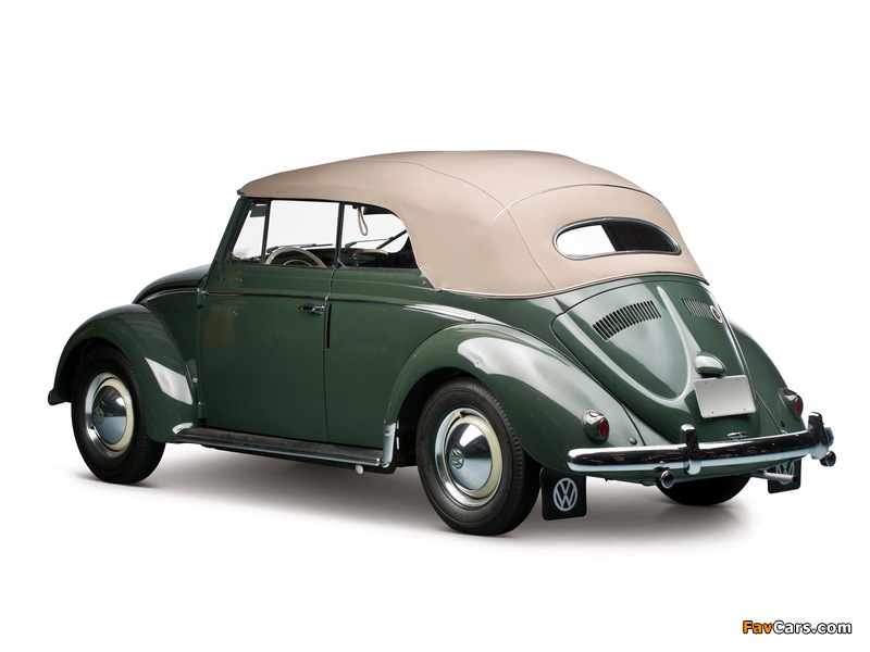 Photos of Volkswagen Beetle Convertible 1953–57 (800 x 600)