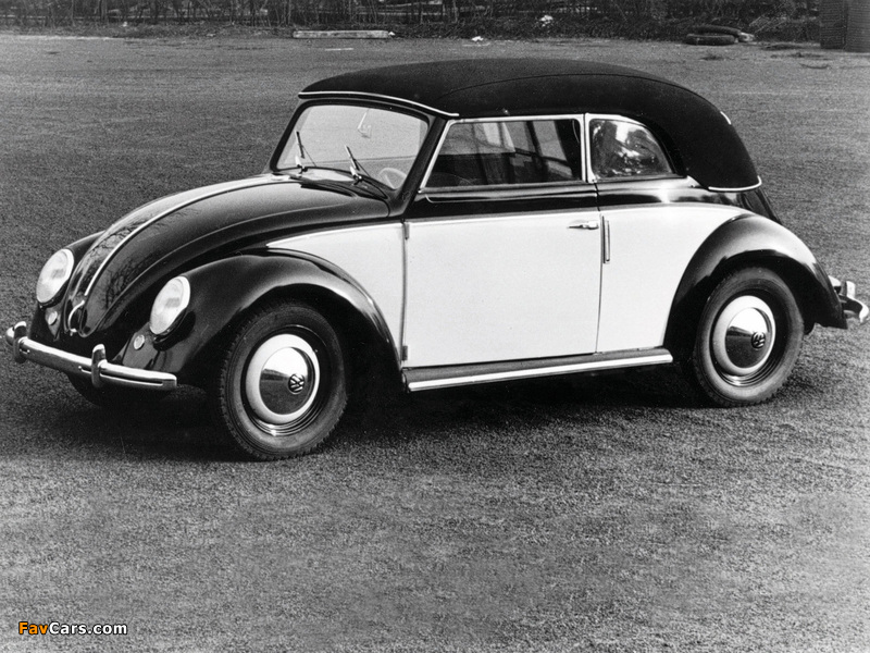 Volkswagen Käfer Karmann Cabriolet (Typ 15) 1949–53 pictures (800 x 600)