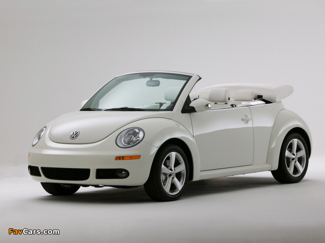 Volkswagen New Beetle Convertible Triple White 2007 photos (640 x 480)