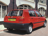 Photos of Volkswagen Golf Ecomatic UK-spec (Typ 1H) 1993