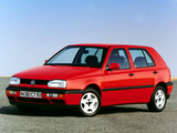 Pictures of Volkswagen Golf 5-door (Typ 1H) 1991–97