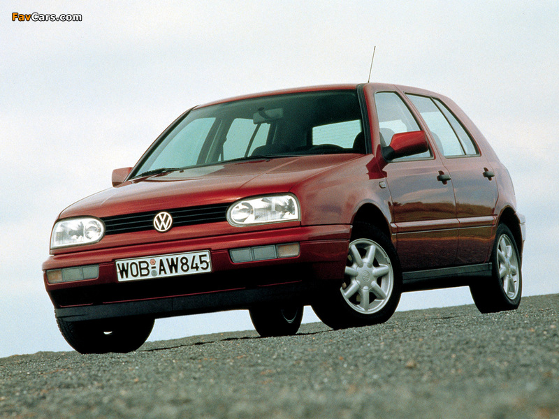 Volkswagen Golf 5-door (Typ 1H) 1991–97 photos (800 x 600)