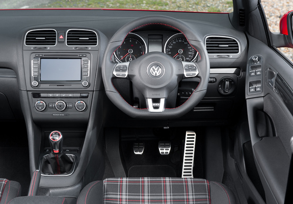 Volkswagen Golf GTI Cabriolet UK-spec (Typ 5K) 2012 wallpapers