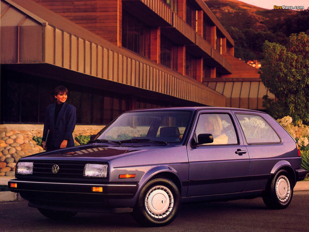 Volkswagen Golf 3-door US-spec (Typ 1G) 1987–92 wallpapers (1024 x 768)