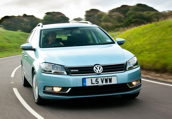 Photos of Volkswagen Passat BlueMotion Variant UK-spec (B7) 2010