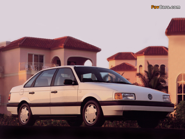 Volkswagen Passat Sedan US-spec (B3) 1988–93 pictures (640 x 480)