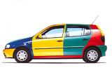 Volkswagen Polo Harlekin (Typ 6N) 1995–96 wallpapers