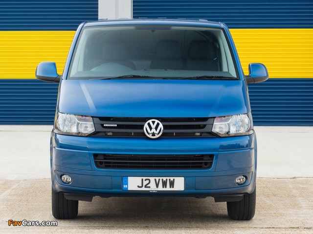 Volkswagen T5 Transporter BlueMotion Van UK-spec 2012 wallpapers (640 x 480)