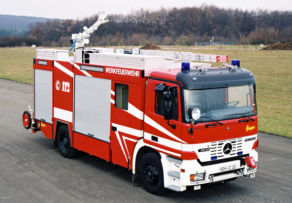 Pictures of Mercedes-Benz Actros 1835 Feuerwehr by Ziegler (MP1) 1997–2002